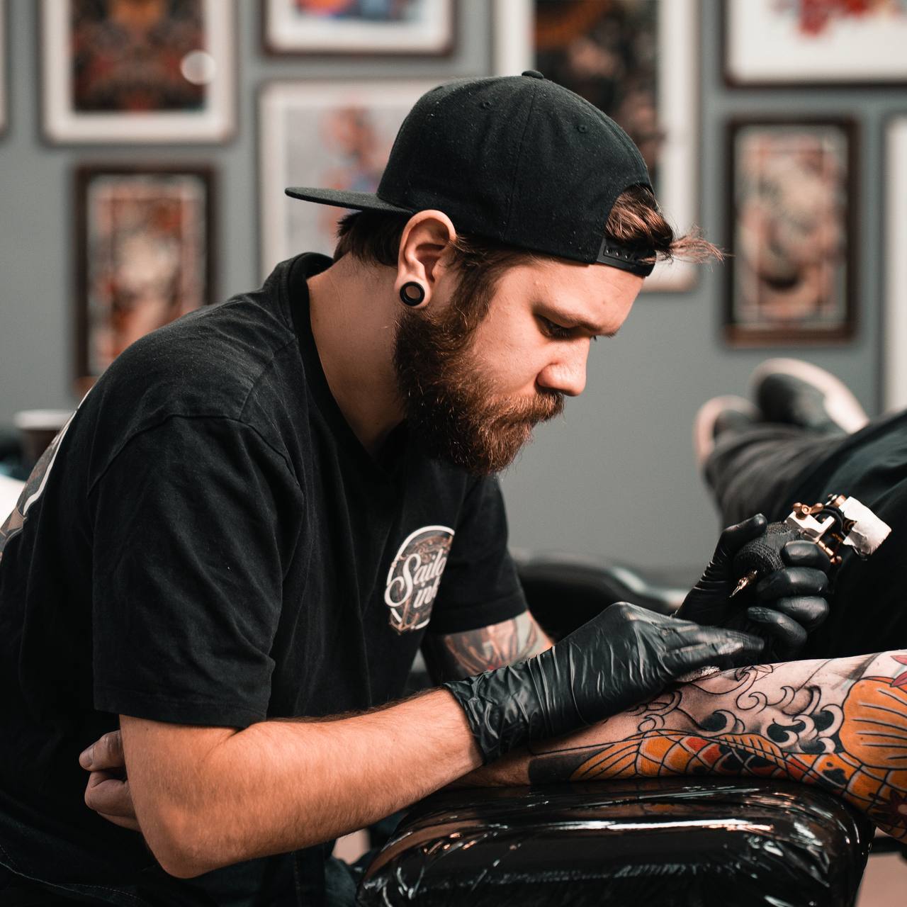 Tattoo artist Vasily